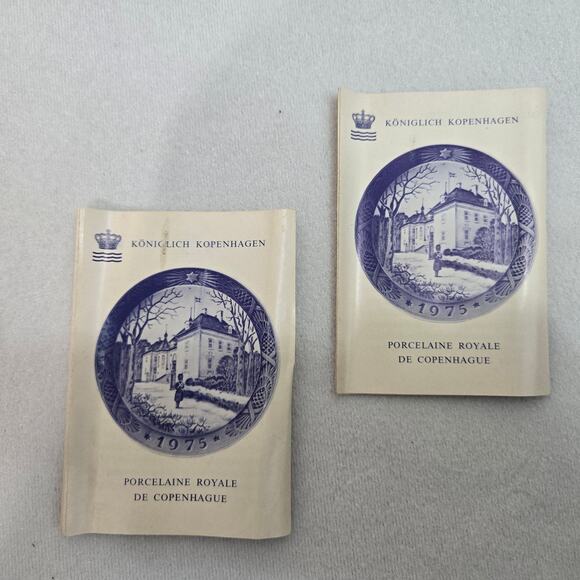 Royal Copenhagen 1975 Marselisborg Slot Queen's Christmas Plate Denmark - Vtg - Picture 4 of 10